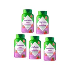 5 Pack Vitafusion Melatonin Max Strength Gummies Strawberry 10mg 100 Gummies