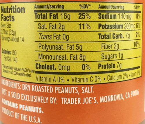 Trader Joe's cremige gesalzene Erdnussbutter 16 Unzen Packung mit 1 natürlichem Geschmack - Bild 2 von 2