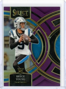 2023 Panini Select - Premier Level Bryce Young #167 Purple Prizm /75 (RC)