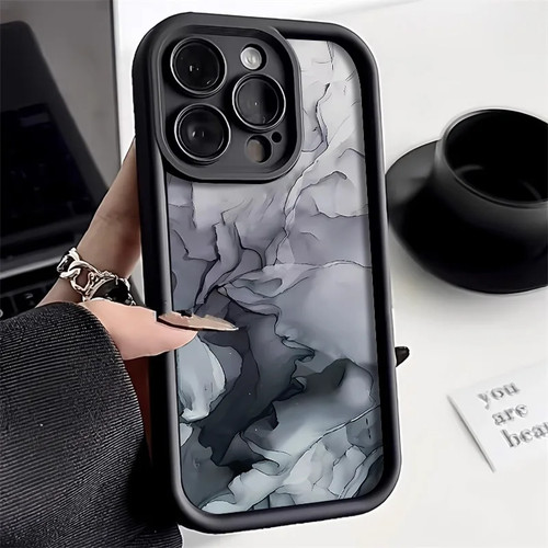 Funda de teléfono de silicona a prueba de golpes con patrón de mármol compatible con iPhone 17 16 15 14 - Imagen 16 de 32