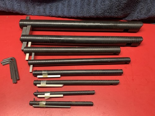Maschinist Werkzeuge: Bohrstangen-Set 3/8 Zoll bis 1-1/2 Zoll acht Stangen (NEU)