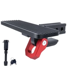 For 2" Receiver Hitch Armor Step Bar Bumper Guard Rear Tow Trailer Aluminum US