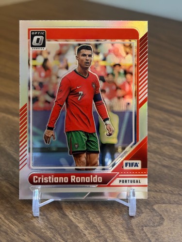 Cristiano Ronaldo 2024 2024-25 Panini Donruss FIFA #115 Optic Holo Prizm - Picture 1 of 2