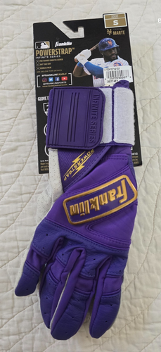 NEW Franklin Power Strap Infinite Batting Gloves Purple/White ADULT-S - Picture 3 of 7