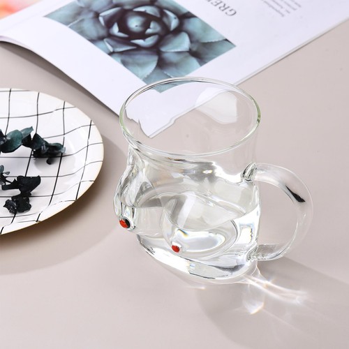 Large Glass Coffee Mug 480ml Capacity Handle Milk Juice Breakfast Cup - Picture 9 of 12