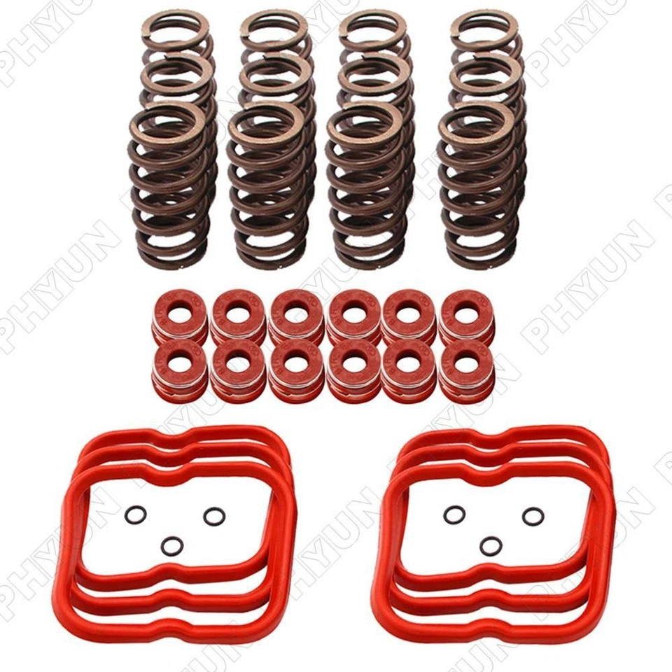 12 High RPM Valve Springs Stem Seal & Gaskets Kit For Cummins 6BT 5.9 12V 89-98 - Image 2 of 4