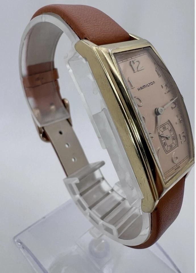 Esfera Hamilton Tank Salmonish vintage para hombre edición registrada Foto 4 de 4