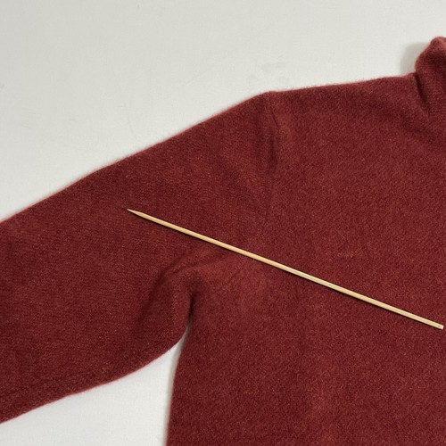 Loro Piana Sweater Mens 56 Red Cashmere Pullover Roadster Pull Distressed - Picture 7 of 22