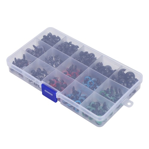 Kit de accesorios de juguete de peluche de oso muñeco de peluche con arandela narices ojos de plástico 640 piezas - Imagen 8 de 24
