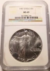 🔥1987 $1 American Silver Eagle Coin .999 Fine NGC MS69