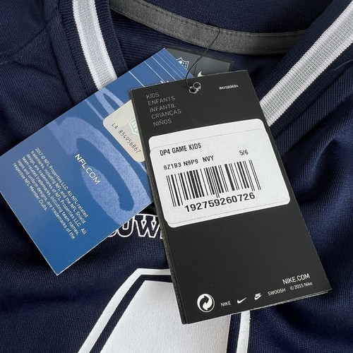 Dallas Cowboys Nike Prescott # 4 Youth/Girls Jersey Medium (5/6) NFL Navy NWT - Picture 6 of 7