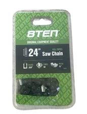8TEN Chainsaw Chain for 24 Inch Bar .050 Gauge 3/8 Pitch 84 Links