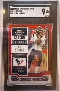 2023 Panini Contenders Optic CJ Stroud #20 Rookie Red Prizm /175
