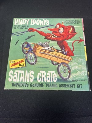 ビンテージ Satan's Crate kitbuilders Lindberg Sealed Satan's Crate Kitbuilders by The Lindberg Line #219