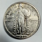 1920-P Standing Liberty 1/4 Quarter Dollar 25c Philadelphia 90% Silver Coin SLQ