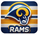 RAMS (UNOFFICIAL) HOLIDAY GIFT MOUSEPAD MOUSE PAD THICK 9" X 7"