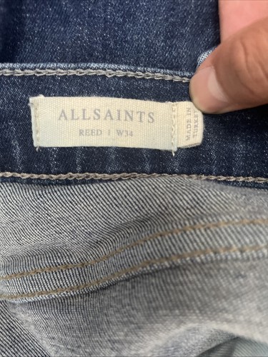 AllSaints Reed Straight Fit Jeans Blue - 34 - Bild 7 von 8
