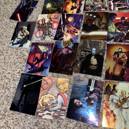 Lot Of 30 Trading Cards Star Wars Boba Fett Holographic Darth Vader Luke Lando - Picture 12 of 19