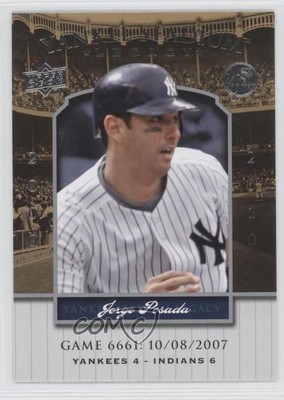 2008 Upper économies Deck Yankee Stadium Legacy Jorge Posada #YSL6661