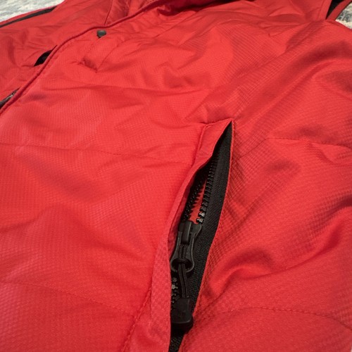 Spyder Vest Men XL Red Black Zip Insulated Logo Ski Puffer Vest Excellent Cond - Picture 3 of 11