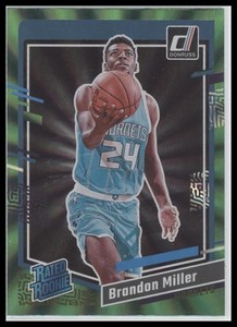 2023-24 Donruss #226 Brandon Miller Green Laser Holo