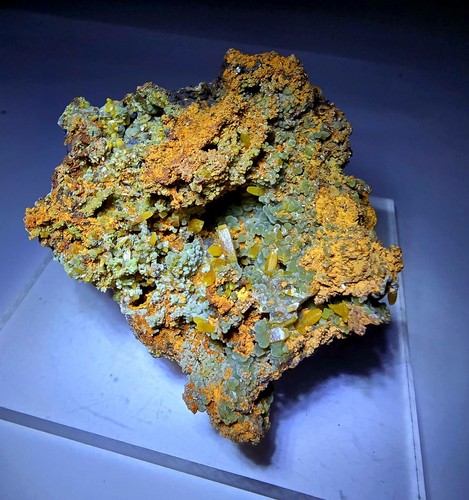 ***TOP- Fluoreszierende Wulfenit & Mimetit Kristalle, Ojuela Mine Mexico*** - Bild 2 von 8