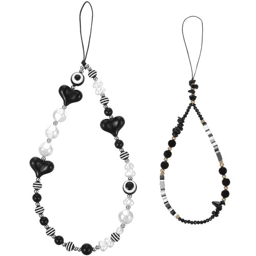 2 Pcs Mobile Phone Chain Accessories Chains Women Beaded Wrist Strap - 第 9/10 張圖片