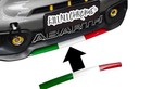 For Abarth Front Splitter Lip Central Bumper Tri Colour 500 595 695 S4 Italy