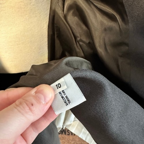 Vintage Forecaster of Boston Taupe Brown Grey Trench Coat NWT Size 10 Union Made - Picture 8 of 10