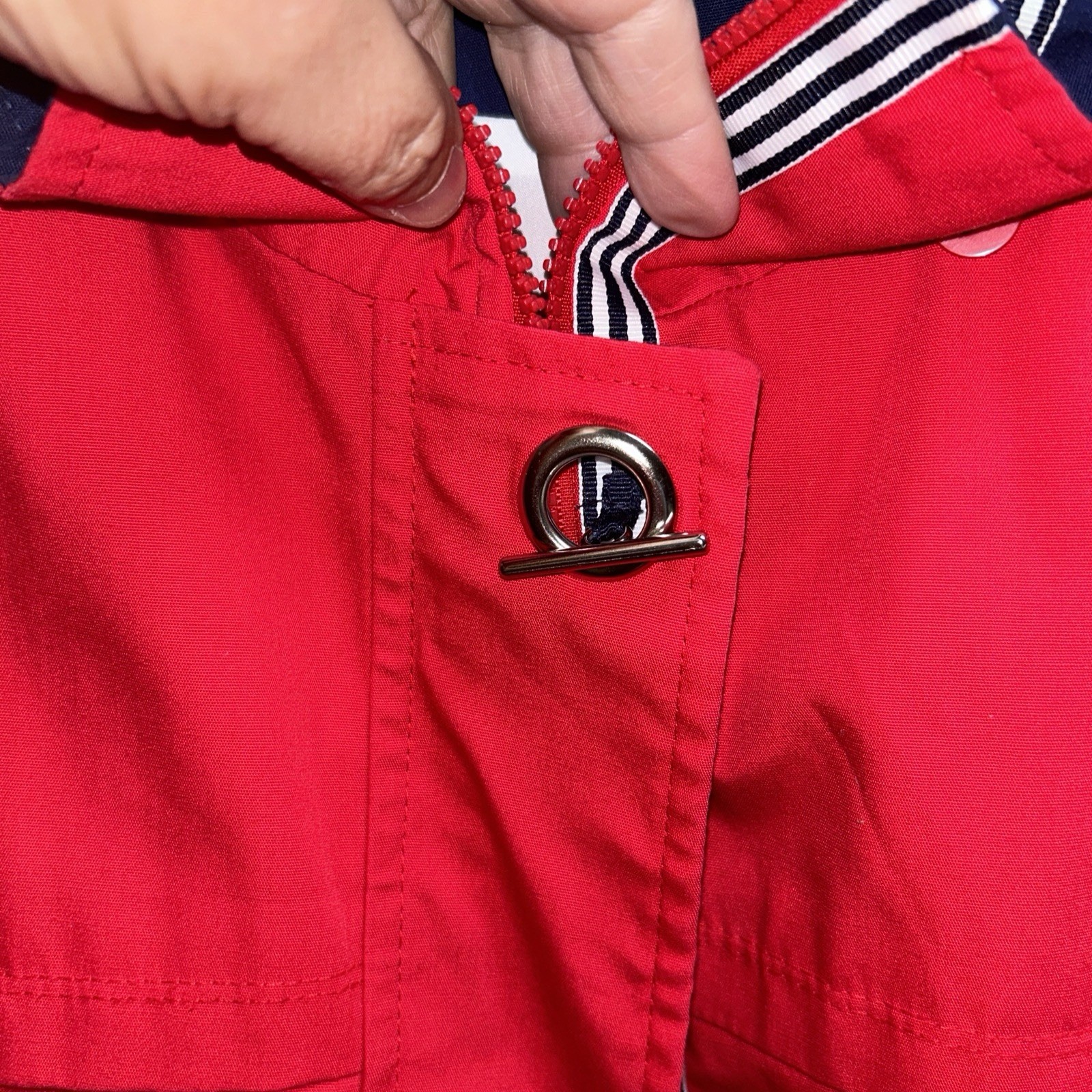 Mackintosh New England Red Rain Coat  Jacket Size… - image 3