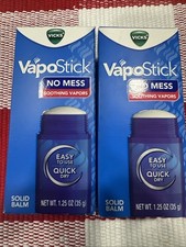 LOT OF 2 Vicks VapoStick Solid Balm 1.25 oz Vapo Stick