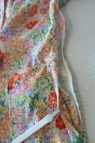 Abito camicia gonna plissettata tasche cintura floreale Frances Valentine Isabella XL $498 - Foto 8 di 18