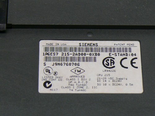 Siemens 6ES7215-2AD00-0XB0 Erweiterungsmodul 6ES7 215-2AD00-0XB0 E: 04 - Bild 6 von 6