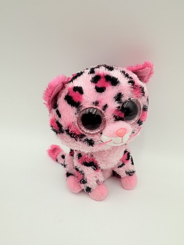 TY Beanie Boo Gypsy Plüsch rosa schwarze Punkte Gepard Justice exklusiv 6 Zoll - Bild 1 von 8