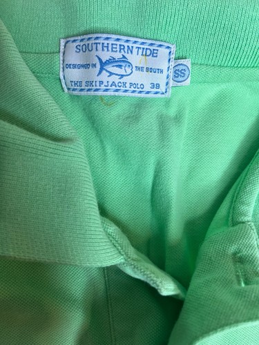 Herren Southern Tide The Skipjack Polo S/S Polo Golf Shirt 38 - Grün - Medium M - Bild 5 von 5