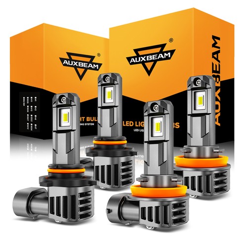 Faro LED de haz alto bajo blanco súper brillante AUXBEAM 9005 9006 H11 - Imagen 17 de 24