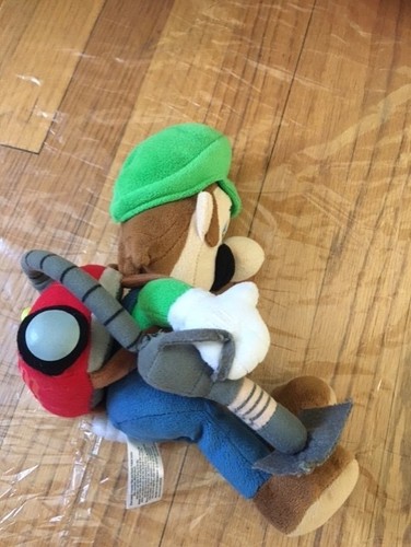 2014 Nintendo Luigi’s Mansion Luigi mit Vakuum Little Buddy Plüschtier 10 Zoll - Bild 1 von 4