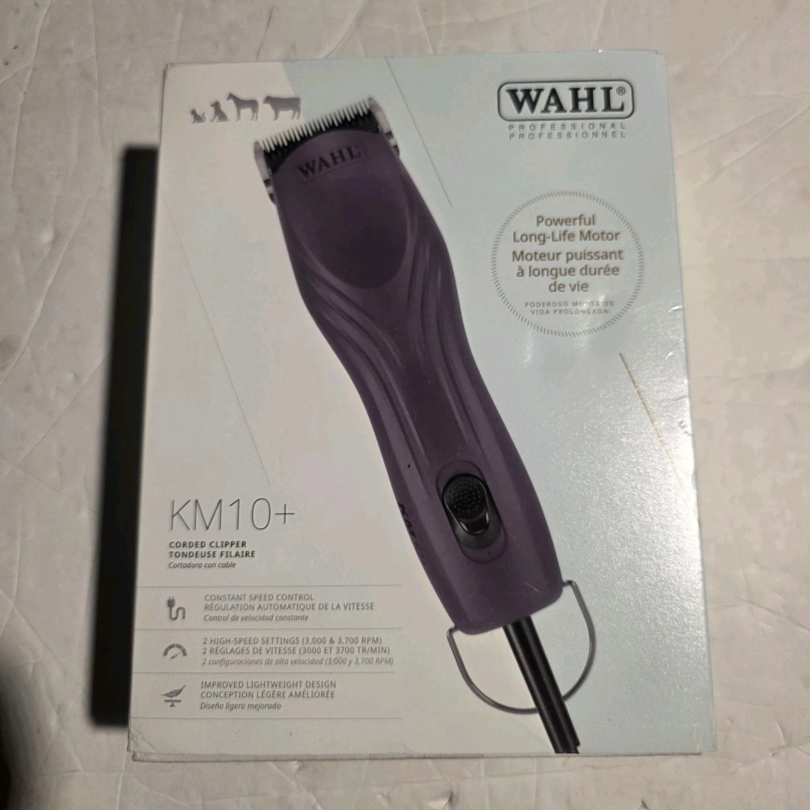 Wahl Professional Animal Grooming KM10+ Corded Pet Clipper *new/open* Purple