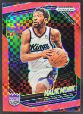 2024-25 Panini Prizm Black Malik Monk Red Power Prizms /75 Kings MS2
