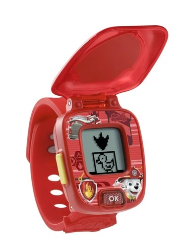 VTech Paw Patrol MARSHALL Learning Watch Red Diff Faces Timing Tools Mini Games - Picture 4 of 6