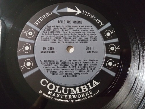 Judy Holliday – Bells Are Ringing VG+ 2nd Press DG 6-Eye Stereo Columbia Record - Picture 4 of 4