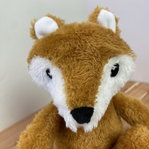 HB Baby Vision Plush Fox Stuffed Animal 2020 Brown & White Sewn Eyes - Picture 7 of 7