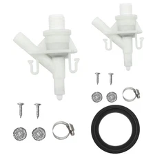 RV Toilet Valve Replacement Kit Leakproof Pedal Flush Toilet Water Valve