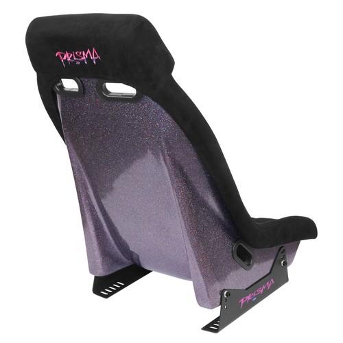NRG 20" X 32" X 20" Black Vegan Suede Prisma GT Fixed Back Racing Bucket Seat - Picture 7 of 7