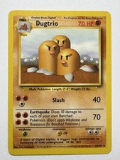 Dugtrio - 19/102 - Rare - Pokemon Base Set - Regular - LP