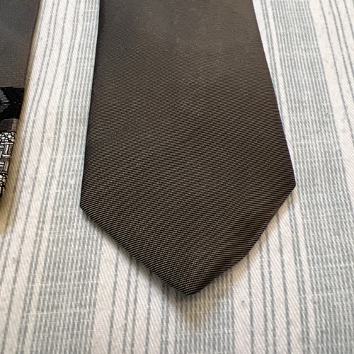 CITY STREETS Gray Tie Slim Skinny Necktie Made In USA #0202 Extra Long - Picture 3 of 13