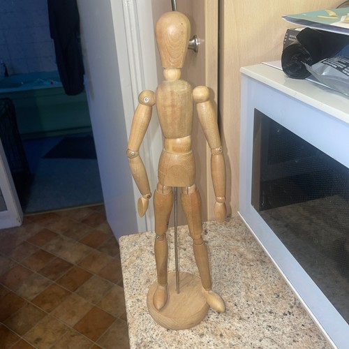 Künstlerpuppe aus Holz 13 Zoll - Bild 4 von 9