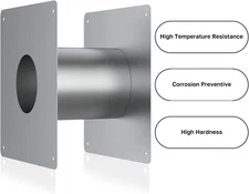 Camplux 3.15" Wall Thimble Pellet Vent Adjustable Thickness for Gas Water Heater