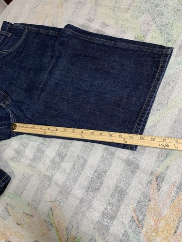 Dickies Jeans Carpenter Shorts Mens Sz W36 L15 Blue Denim Straight Leg Workwear - Picture 7 of 10