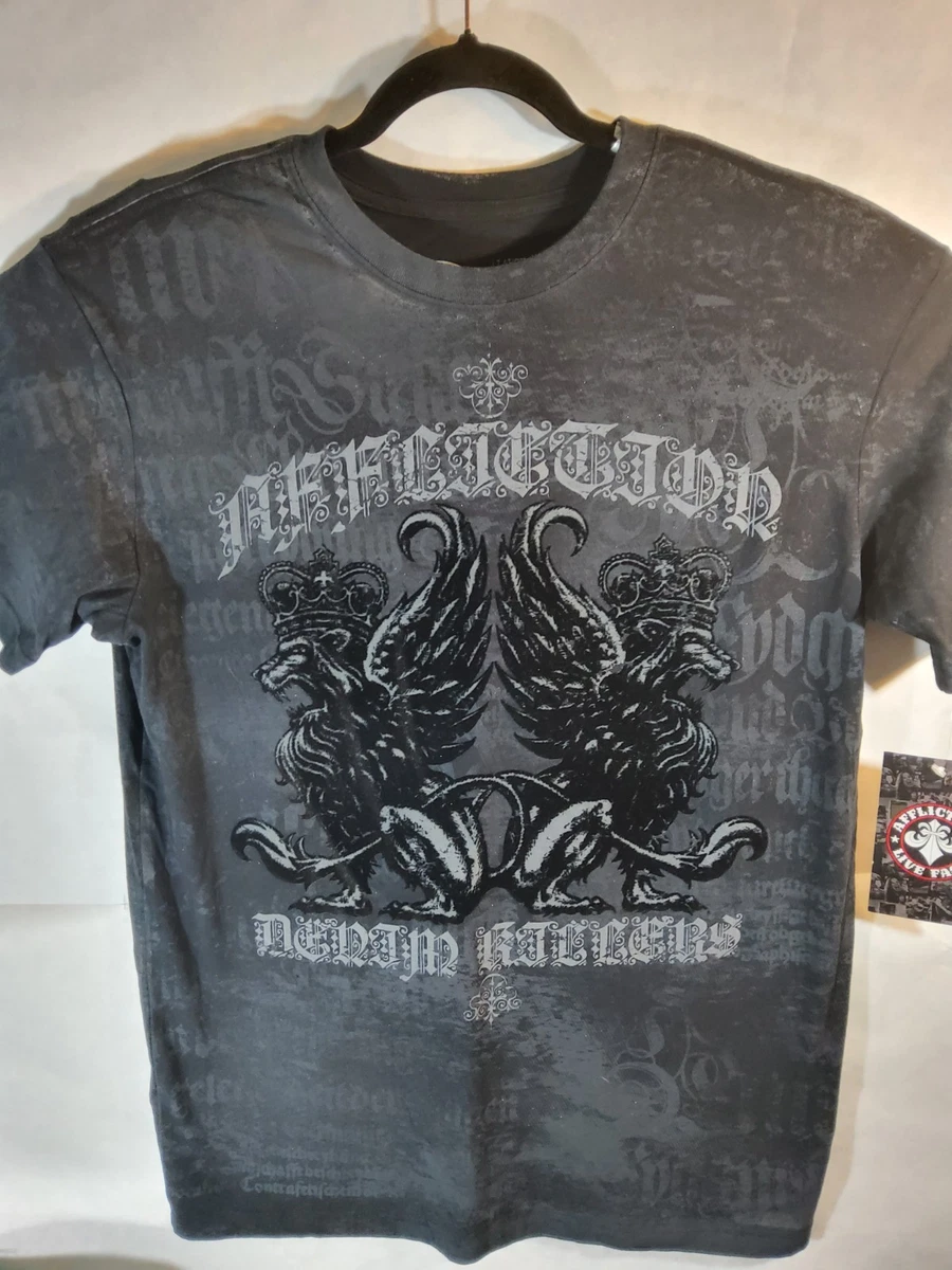 【新品☆正規品】AFFLICTION CLOTHING バンドT サイズS 黒 Affliction Stitch T-Shirts for Men for sale | eBay